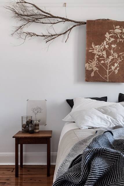 Inside the bedroom at Hold Cottage in Gunning. Photo: supplied
