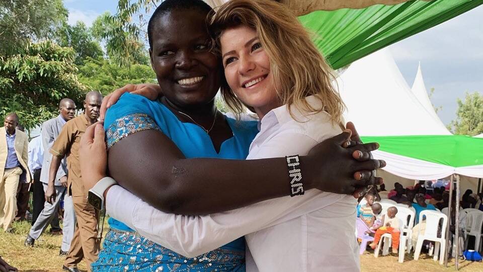 Breanna Hickey with a Kenyan woman. Photo: supplied by Diane Hickey