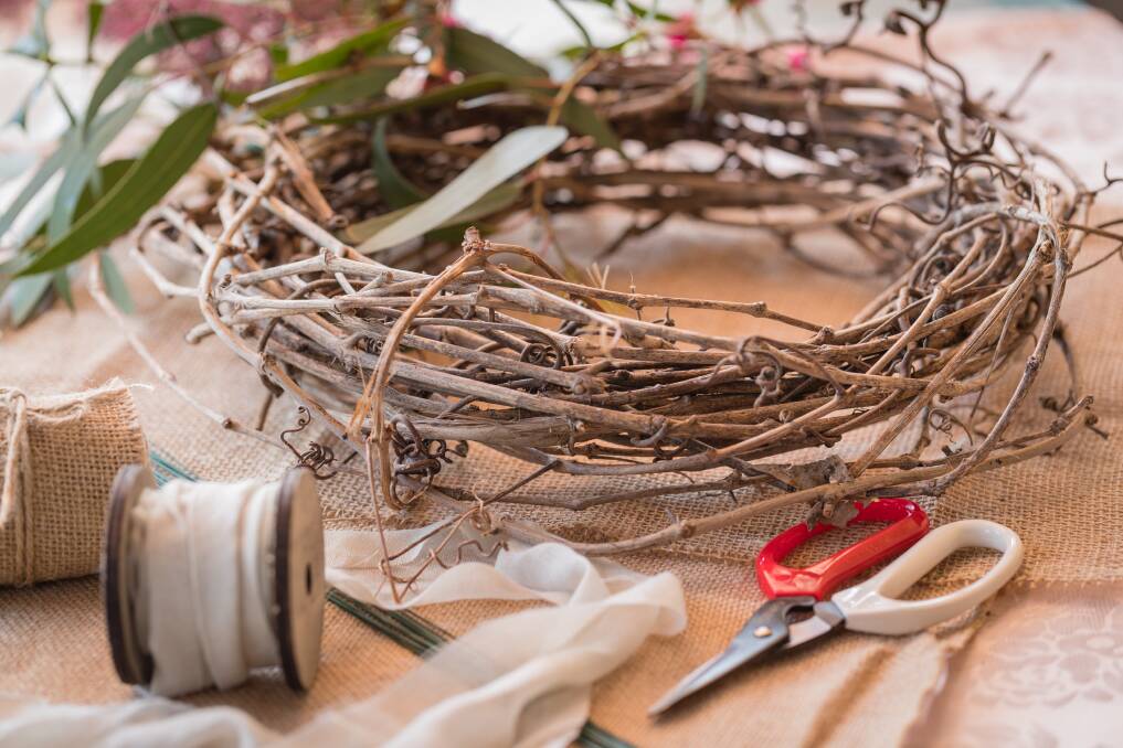 Five simple steps: How to make a foraged Christmas wreath