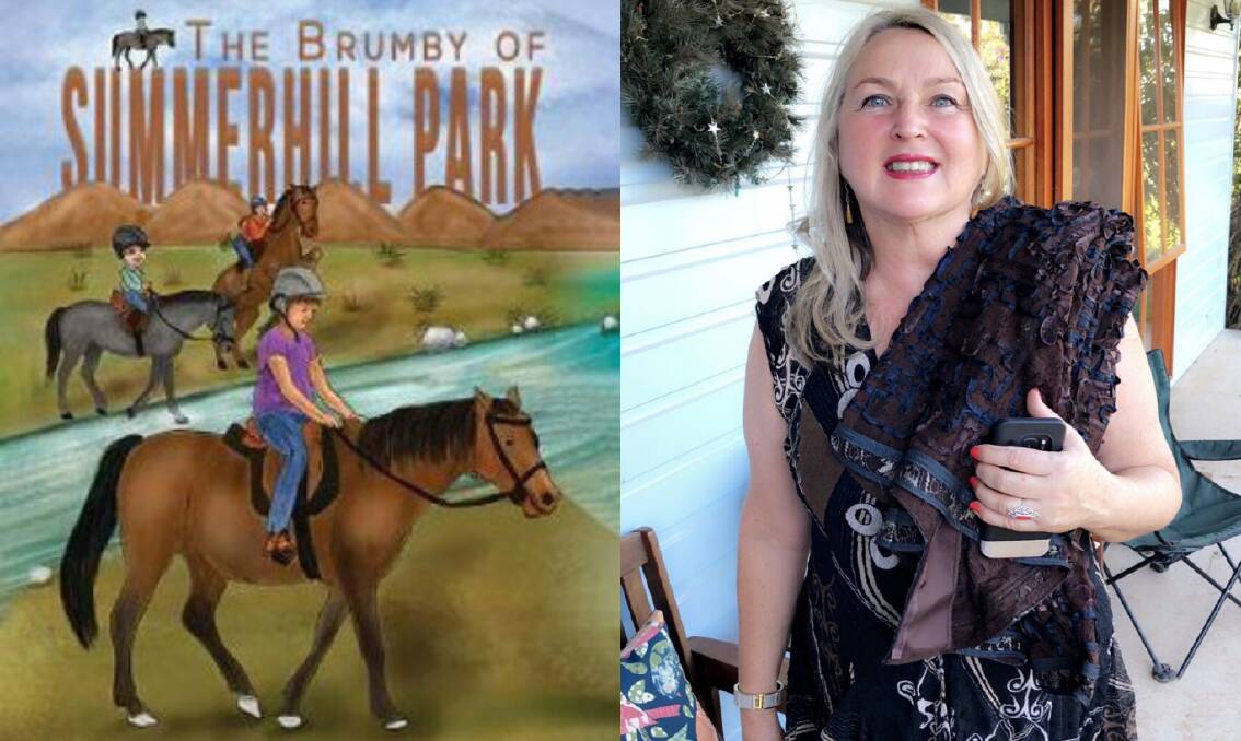 PUBLISHED: Murrumbateman mother Derina McLaughlin with her first book, The Brumby of Summerhill Park. Photo: supplied