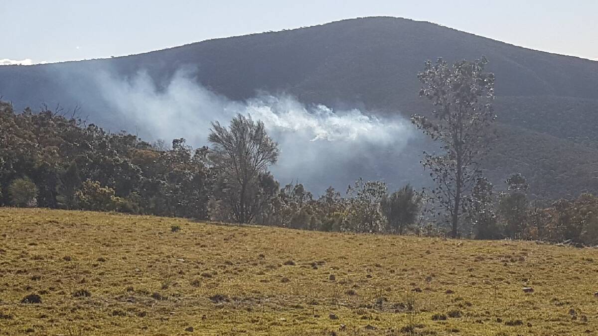 Local crews are currently attending a fire at Burrinjuck Nature Reserve. Photo: David Young (NSW RFS)