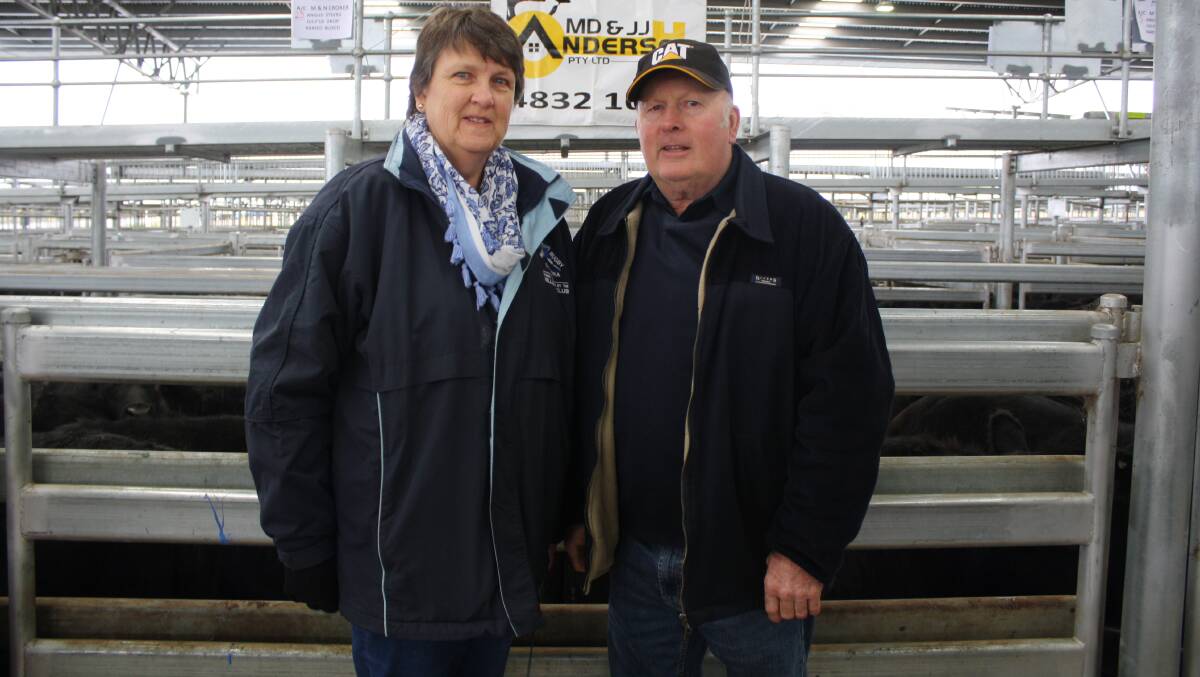 Top price: Angus steers from Martin and Nerida Crocker's property Rosevale, Fullerton topped the special weaner sale at SELX on Friday at $1150 per head. Photo: Hannah Sparks