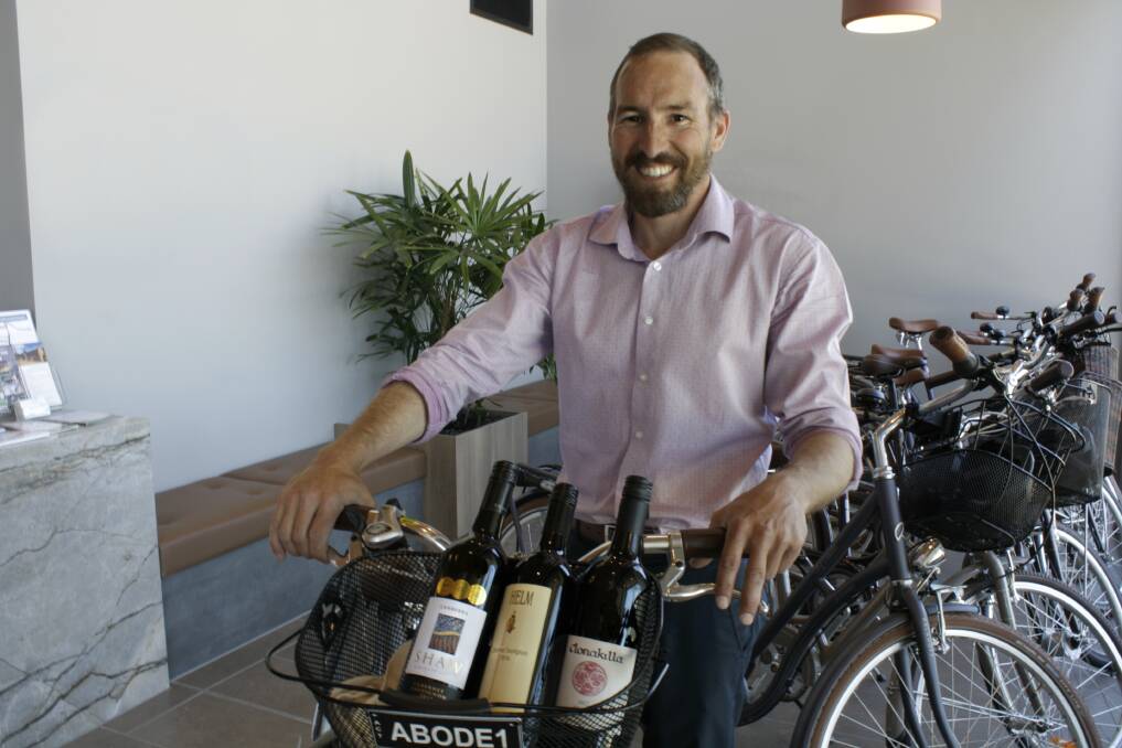 Adobe Murrumbateman's bikes are already regularly booked out by guests who visit the local wineries, according to hotel manager Toby McEvoy. Photo: Hannah Sparks