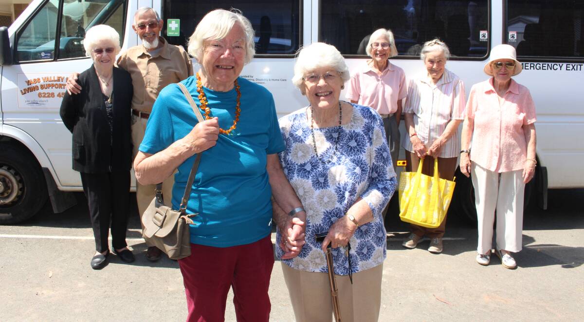 FRIDAY CLUB: John and Maureen Willecott and Brenda Levy (back, first three); Hilary Howard and Glenda Dykes (front) may lose their only weekly outing. Photo: Hannah Sparks