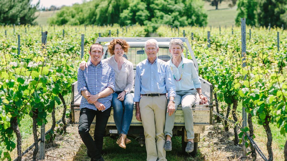 Four Winds Vineyard owners John and Sarah Collingwood and Sarah's parents Graeme and Suzanne Lunney buy Capital Wines' winery and Kyeema Estate vineyard and wine brand. Photo: supplied