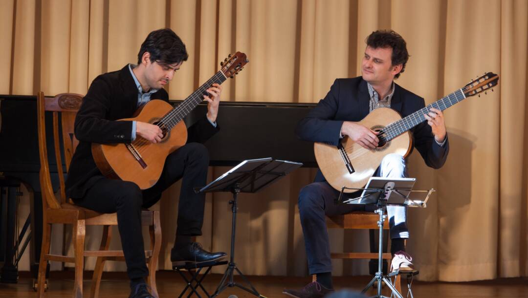 The Grigoryan Brothers perform at Yass Soldiers' Memorial Hall on August 11. Photo: Peter Jones