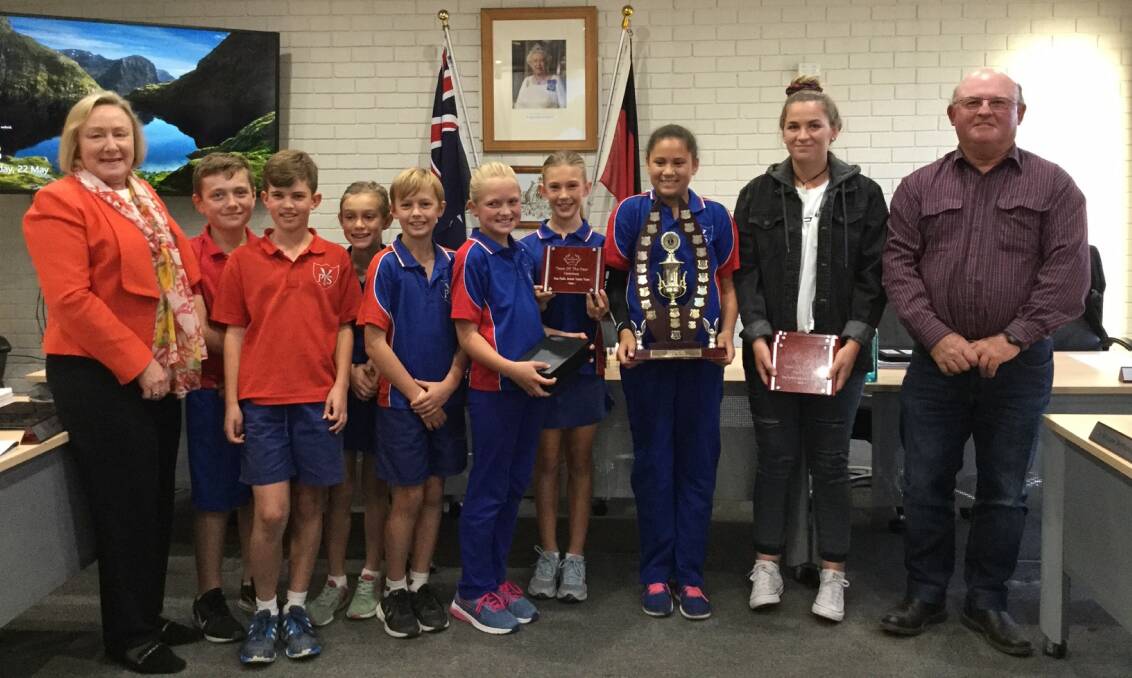 Winners: The Yass Public School tennis team were crowned Yass's Team of the Year and was represented by Liana Deery. Photo: supplied. 