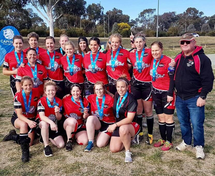 United: The Yass Lady Redbacks gave it their all, but were not able to overcome a strong Monaro Panthers Black side. Photo: supplied. 
