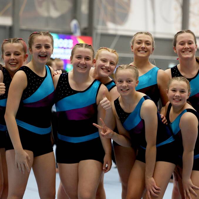 Gymnasts from the Yass Gymnastics Club, the Small Club of the Year. Picture supplied. 