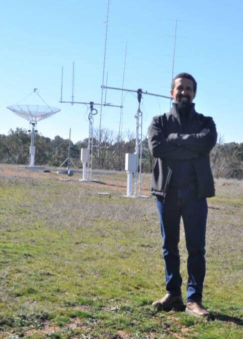 Cingulan Space owner Keith Rosario at the satellite tracking station just outside of Yass. File pic