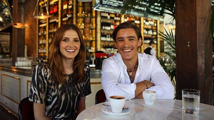 Rising star … Kate Waterhouse with Brenton Thwaites, who has just shot a film with Angelina Jolie.