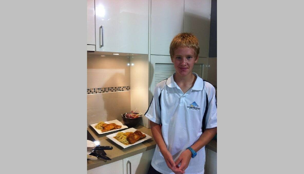KITCHEN KING: Michael Botha’s skills in the kitchen won him the Kids in the Kitchen cooking competition. Photo: Mix 106.3 FM.