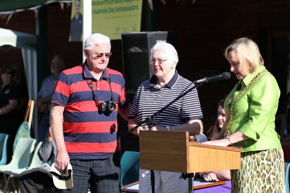 Diana and Tony MacQuillan won a joint award for community service.