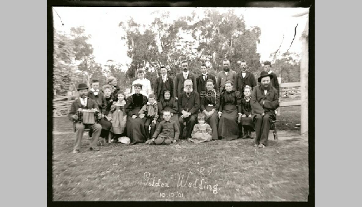 Golden wedding anniversary celebrations for a couple from around the Gunning area. The owners of newly discovered glass negatives want to find out who the subjects are.