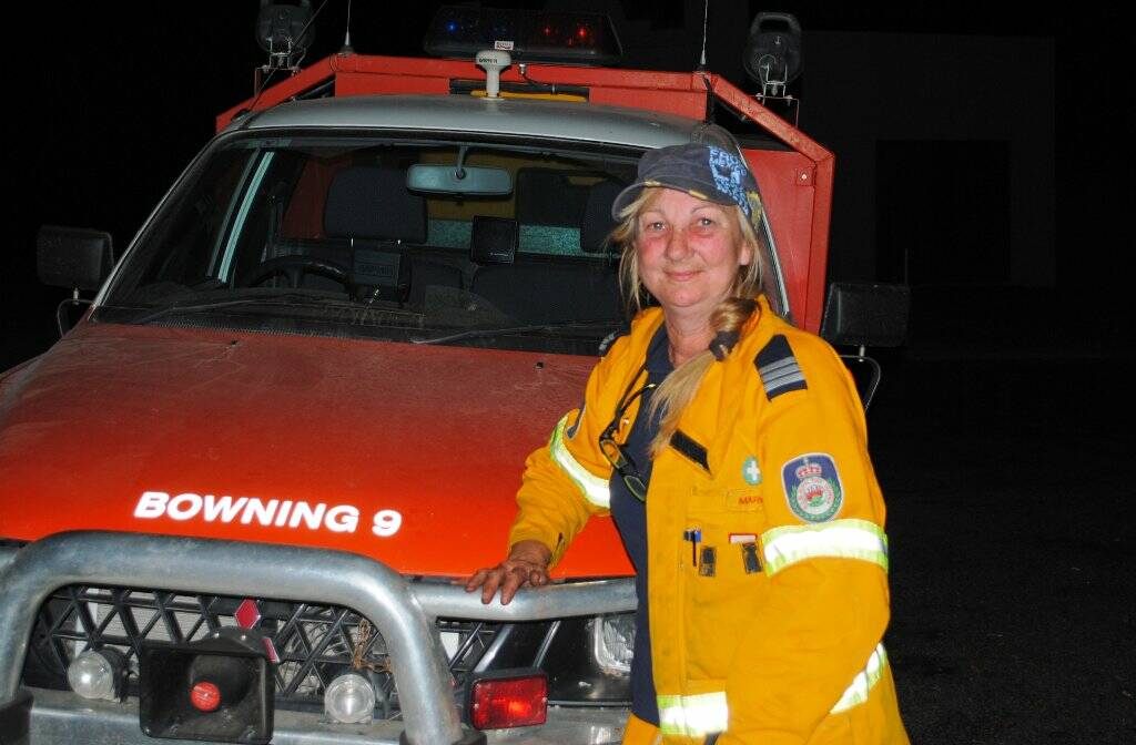 Bowning captain Margie Sullivan still couldn’t relax on Thursday when she had knocked off from the fire.